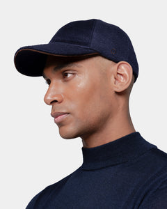 Blue Baseball Cap in 100% Pure Cashmere | Filatori