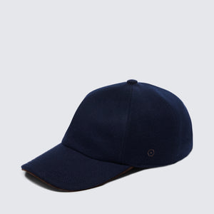 Blue Baseball Cap in 100% Pure Cashmere | Filatori